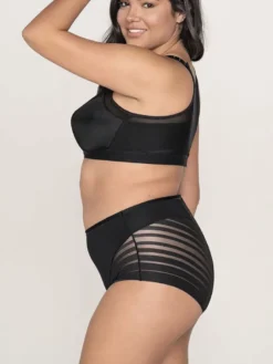 Braga faja clásica con control moderado de abdomen y bandas en tul Leonisa 012903