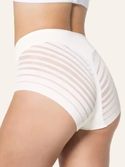 Braga faja clásica con control moderado de abdomen y bandas en tul Leonisa 012903