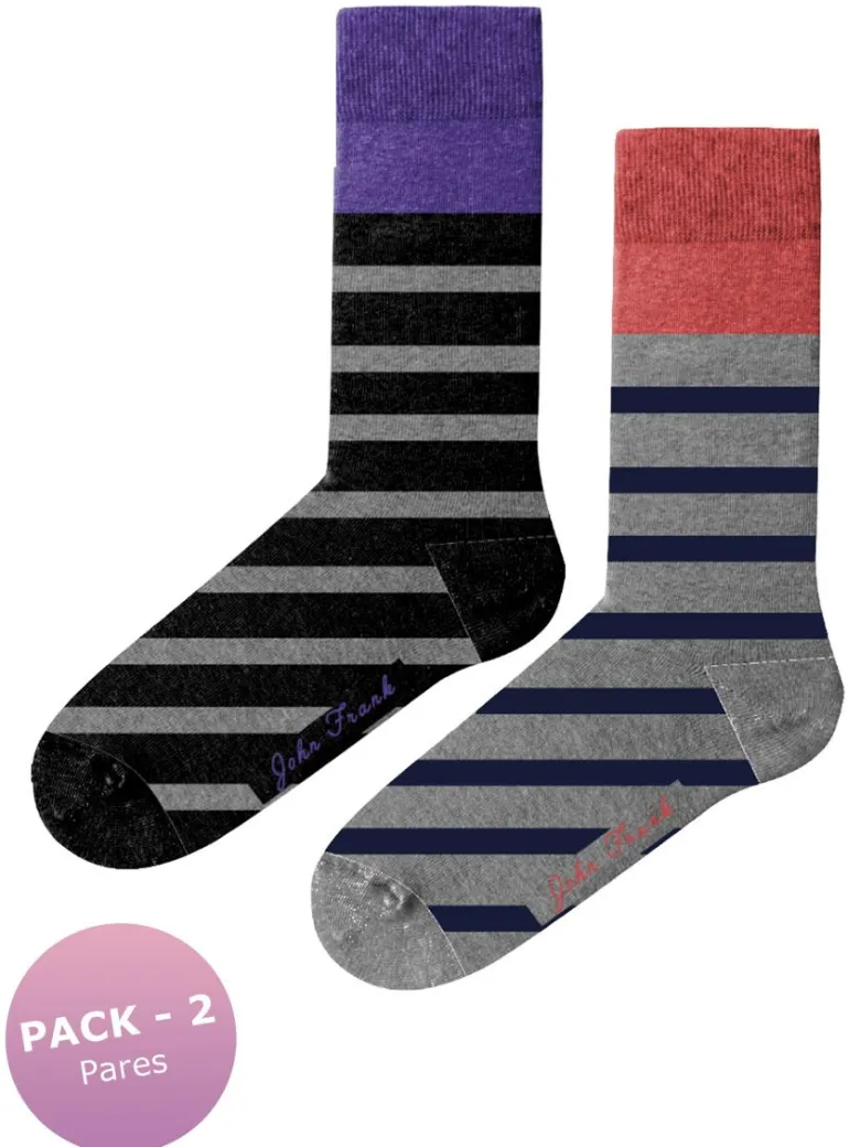 Calcetines mujer John Frank Algodón (Pack 2 pares) WJF2LS19-16