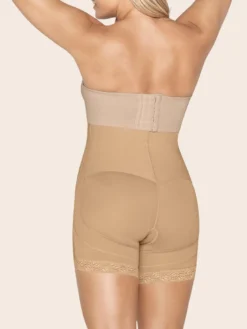 Faja pantalon alta tipo short de control fuerte levanta glúteos Leonisa 018486