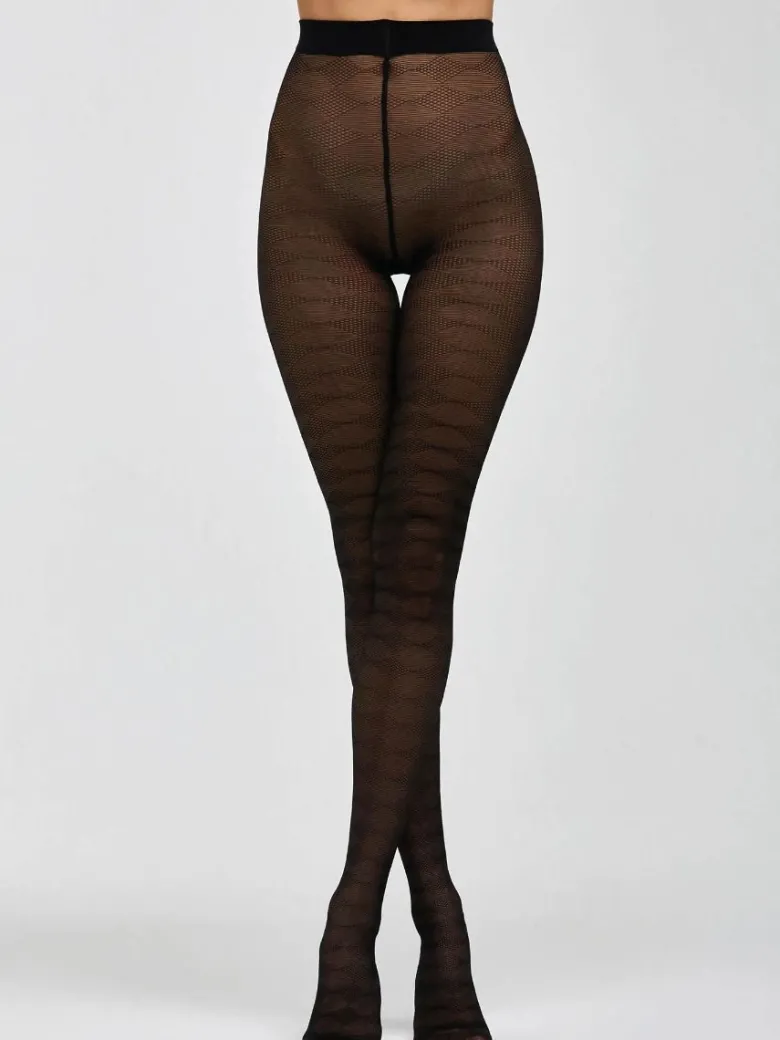 Panty Pompea Crystal 30D Negro