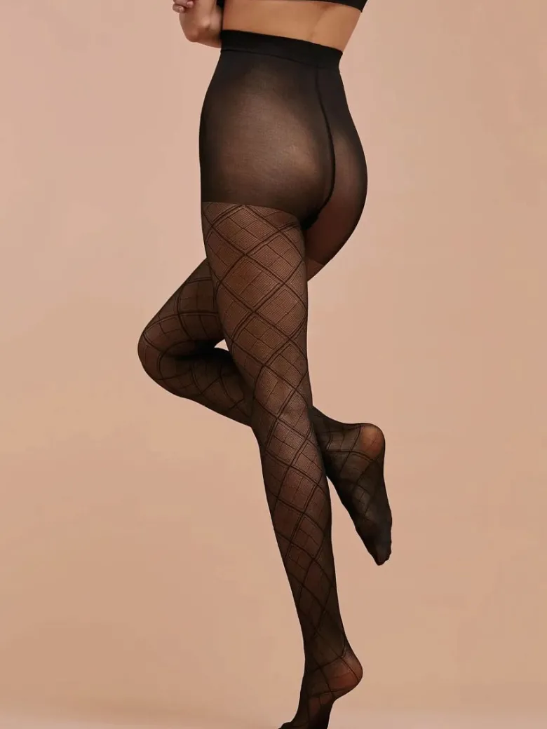 Panty Pompea Zaffiro 30D Negro