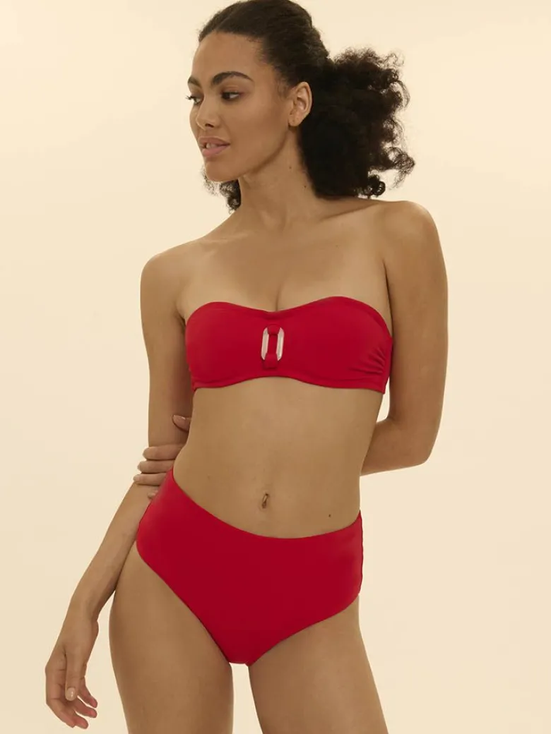 Parte de abajo Bikini braga alta Simone Perele Magnetic 1ELB73 Rojo