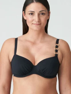 Parte de arriba bikini con aro Primadonna Swim Damietta con aros 4011610 Negro