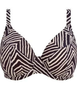 Parte de arriba Bikini Elomi Swim Fiji Falls Plunge con aros Black