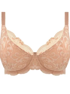 Sujetador con relleno y con aros Fantasie Emmaline Padded Plunge Natural Beige