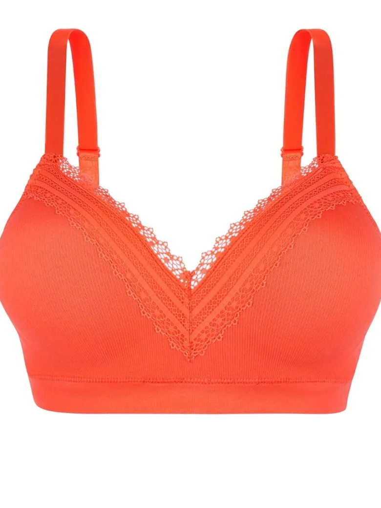 Sujetador sin aros con relleno Sans Complexe Agathe Orange
