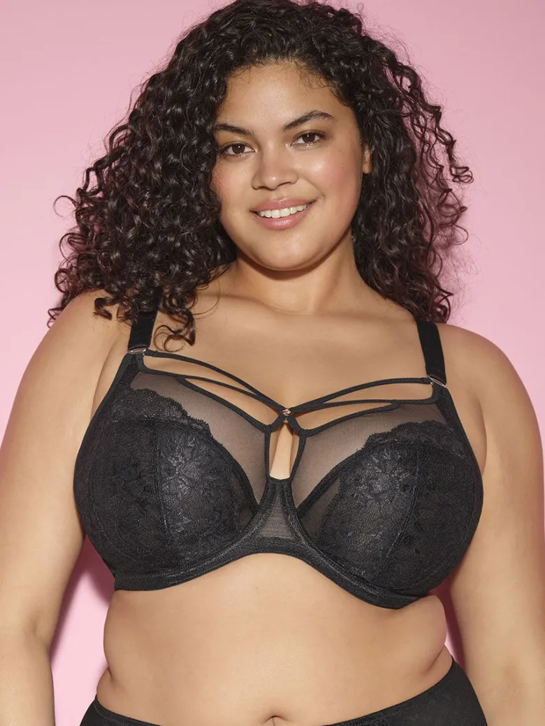 Sujetador sin relleno y con aros Elomi Brianna Plunge EL8080 Negro